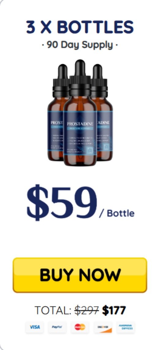 Prostadine Price 3 Bottles