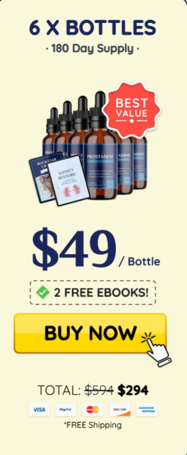 Prostadine Price 6 Bottles